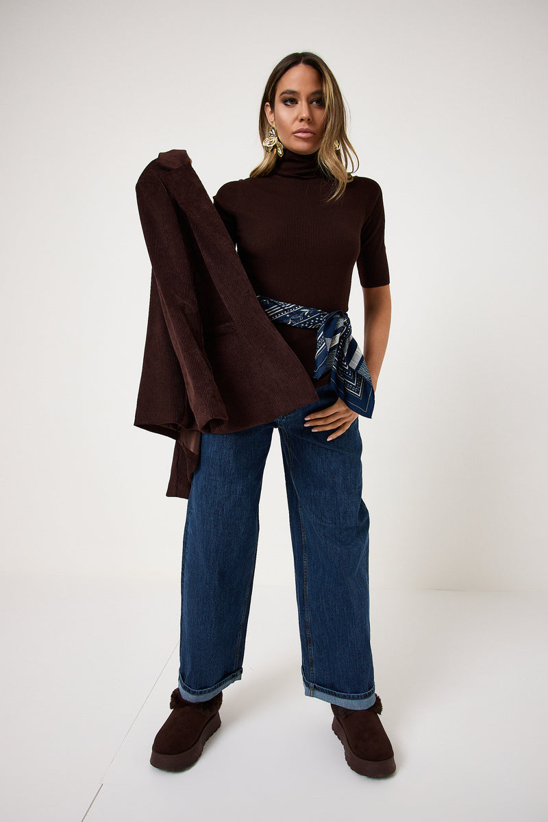Denim blu over FEDERICA BI