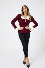 Maglia colletto FEDERICA BI ( più colori )