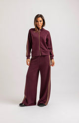 Completo in felpa bordeaux FEDERICA BI
