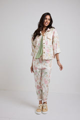 Denim leggero floreale ALLY BY FEDERICA BI