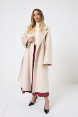 Cappotto beige cachemire e lana FEDERICA BI