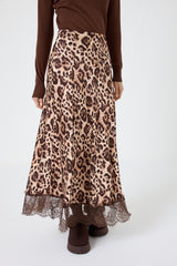 Gonna in viscosa animalier print FEDERICA BI