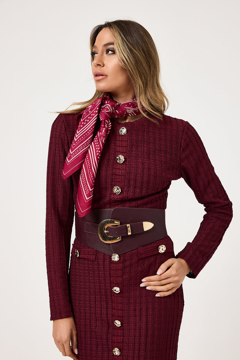 Abito midi bottoni oro FEDERICA BI ( vari colori )