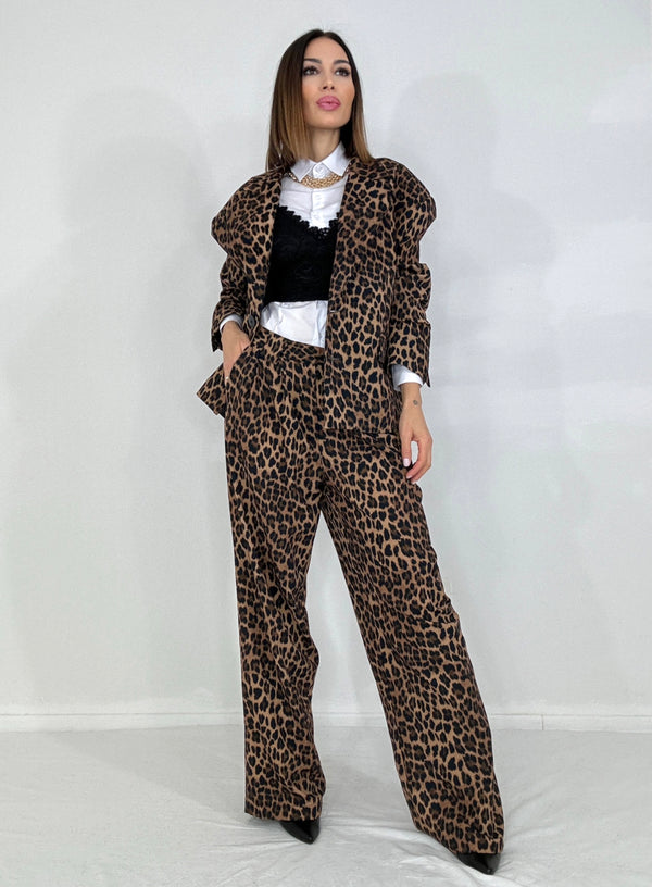 Pantalone stampa animalier FEDERICA BI