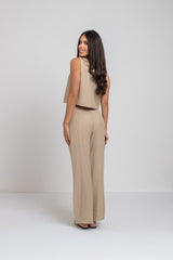 Tailleur beige bottoni FEDERICA BI