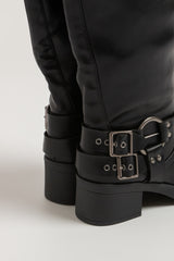 Stivale nero biker FEDERICA BI