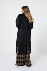 Cappotto lungo con frange FEDERICA BI ( due colori )