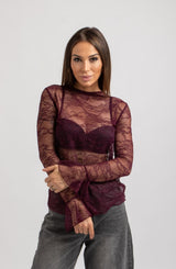 Maglia in pizzo FEDERICA BI (tre colori)