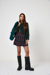 Gonna tartan blu FEDERICA BI
