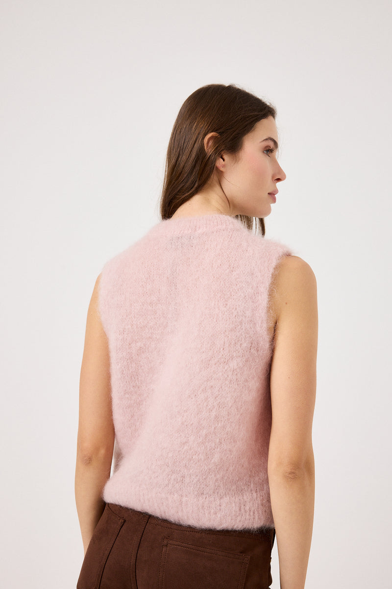 Gilet kid mohair ( vari colori ) FEDERICA BI