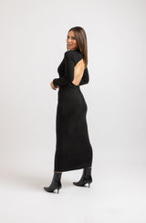 Abito nero cut out FEDERICA BI