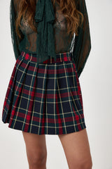 Gonna tartan blu FEDERICA BI