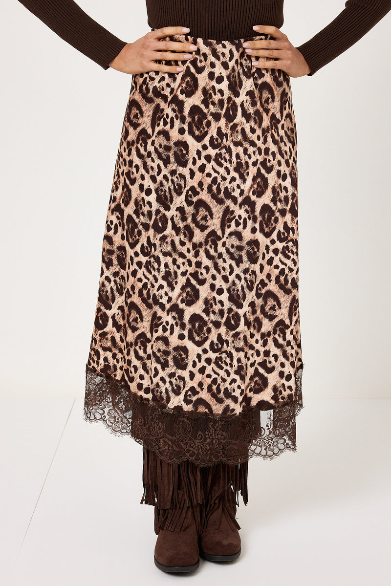 Gonna lunga stampa animalier FEDERICA BI
