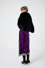 Gonna in velluto e pizzo FEDERICA BI ( più colori )