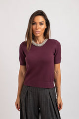 Maglia collo gioiello FEDERICA BI (piu’ colori)