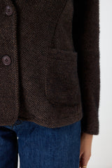 Blazer in ciniglia con spilla FEDERICA BI