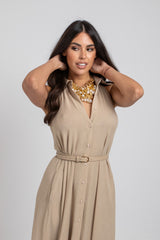 Abito lungo beige ALISSA BY FEDERICA BI