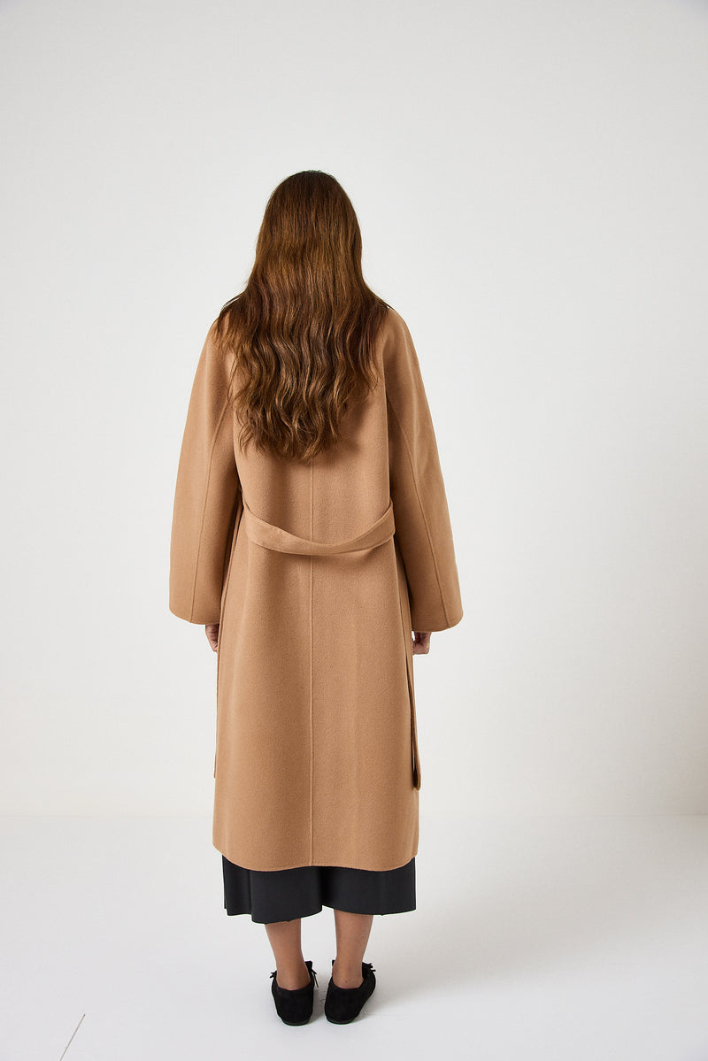 Cappotto camel cachemire e lana FEDERICA BI