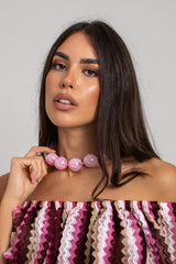 Collana rosa FEDERICA BI