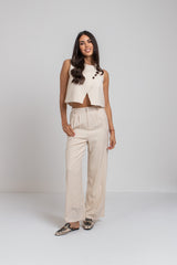 Tailleur beige bottoni FEDERICA BI
