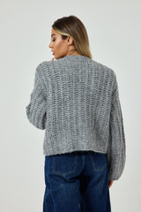 Cardigan bottone oro FEDERICA BI
