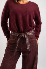 Denim jeans bordeaux FEDERICA BI
