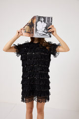 Abito in pizzo e paillettes FEDERICA BI