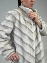 Ecovisone lungo beige FEDERICA BI