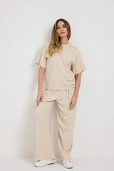 SET tuta leggera beige FEDERICA BI