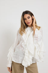 Camicia bianca sangallo FEDERICA BI