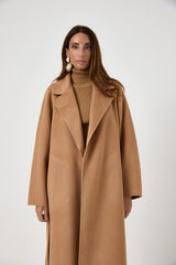 Cappotto camel cachemire e lana FEDERICA BI