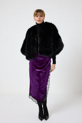 Gonna in velluto e pizzo FEDERICA BI ( più colori )