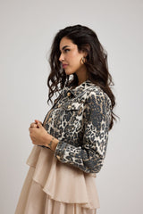 Giacca in denim crop FEDERICA BI