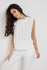 Camicia bianca in chiffon FEDERICA BI