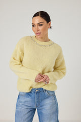 Maglia cristalli manica lunga FEDERICA BI