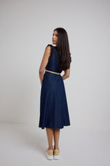 Abito in denim blu FEDERICA BI