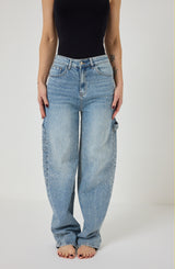 Denim azzurro cristalli FEDERICA BI