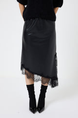 Gonna in similpelle nera FEDERICA BI