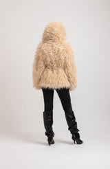 Ecopelliccia beige FEDERICA BI