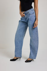 Denim azzurro balloon cristalli FEDERICA BI