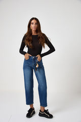 Denim blu elasticizzato charms FEDERICA BI