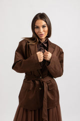 Giacca in suede FEDERICA BI