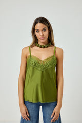 Top in raso e pizzo FEDERICA BI