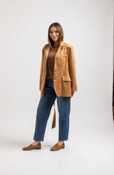 Giacca in suede FEDERICA BI