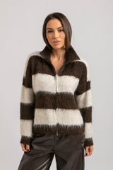 Cardigan riga moro FEDERICA BI