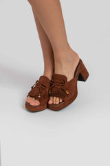 Zoccolo in ecosuede FEDERICA BI