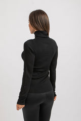 Maglia nera in lana FEDERICA BI