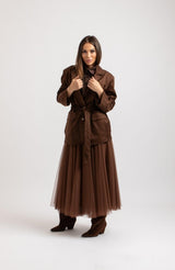 Giacca in suede FEDERICA BI