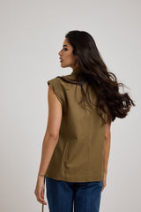 Gilet con spille gioiello FEDERICA BI