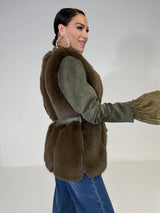 Gilet in ecopelliccia FEDERICA BI